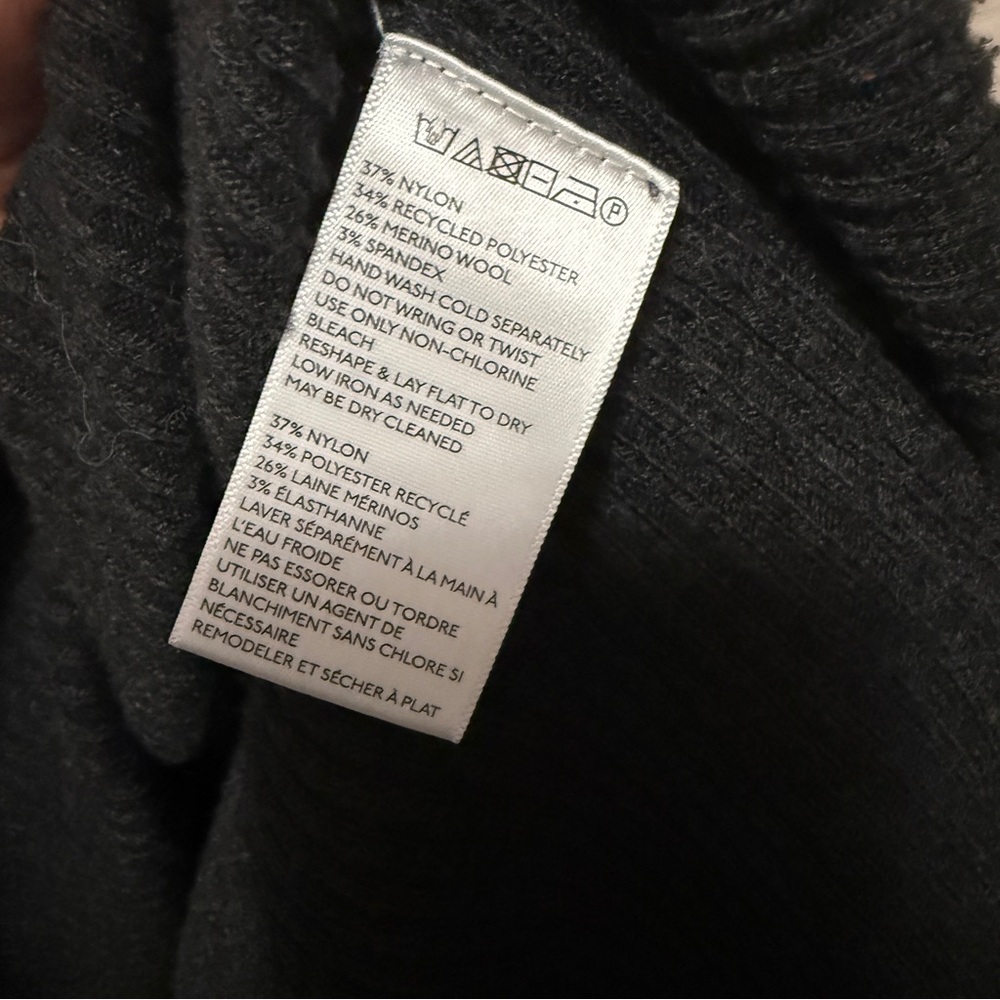 Ett Twa by Anthropologie Amrita Grey Ribbef Tunic Sweater Sz XL - Picture 7 of 10